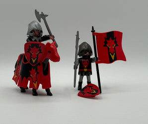 Playmobil Drachenritter Reiter (Rot)