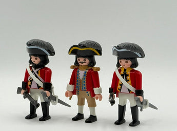 Playmobil 3 britischen Rotröcken - 1
