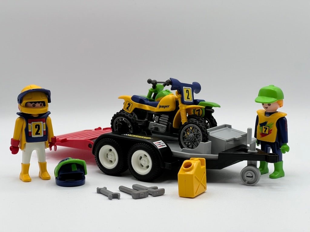 fahrradanhänger playmobil Playmobil Anhänger mit Motorräder