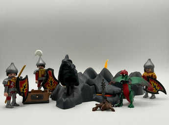 Playmobil Drachenhöhle mit Feuerdrache-1