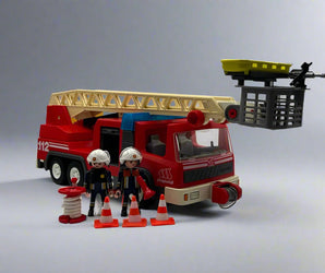 Playmobil Feuerwehr - Drehleiter mit Blaulicht - 1
