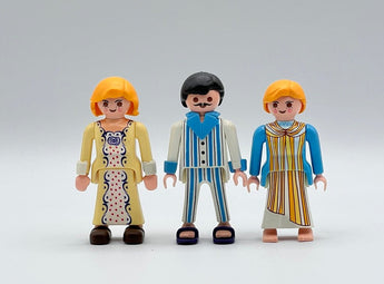 Playmobil Nostalgie: Familie im Pyjama - 1
