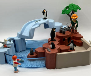 Playmobil Pinguin - Gehege mit Pfleger - 1