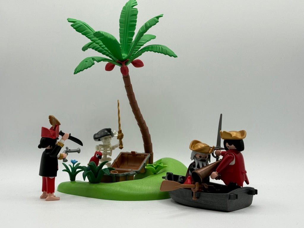 playmobil insel mit hängematte Playmobil Piraten-Schatzinsel mit Skelett
