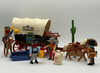 Playmobil Planwagen mit Überfall-1