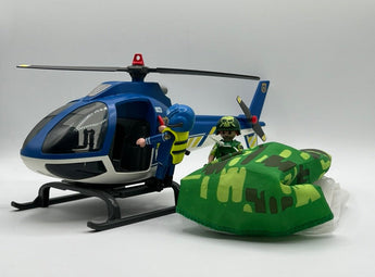 Playmobil Polizei - Hubschrauber & Fallschirm - 1