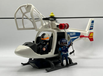 Playmobil Polizei Hubschrauber mit Licht - 1
