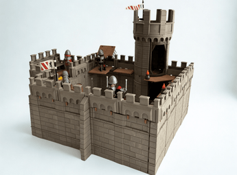 Playmobil Ritterburg mit großem Turm-1