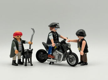 Playmobil Streetgang mit Motorrad - 1