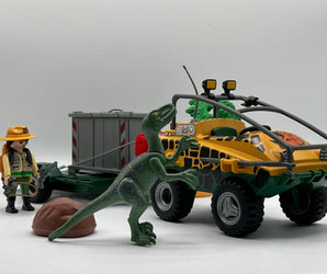 Playmobil Amphibienfahrzeug mit Deinonychus - 1
