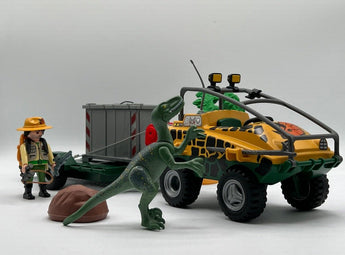 Playmobil Amphibienfahrzeug mit Deinonychus - 1