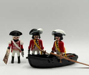 Playmobil britische Rotröcke im Ruderboot - 1