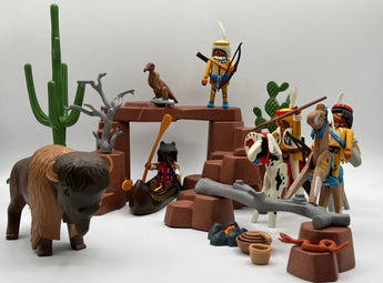 Playmobil Indianer auf der Bisonjagd. - 1