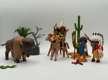 Playmobil Indianer auf der Bisonjagd-1