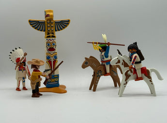 Playmobil Indianer mit Totempfahl-1