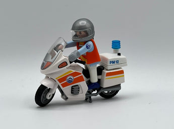 Playmobil Notarzt - Motorrad mit Blinklicht - 1