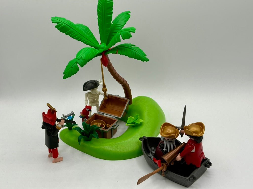 playmobil insel mit hängematte Playmobil Piraten-Schatzinsel mit Skelett