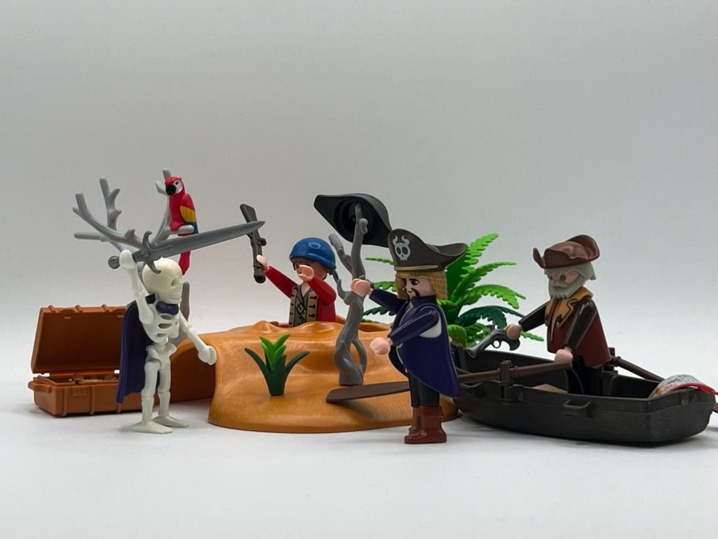playmobil insel mit hängematte Playmobil Piraten-Schatzinsel mit Skelett