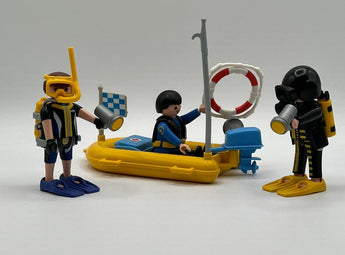 Playmobil Tauchretter mit Schlauchboot - 1