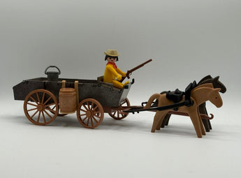 Playmobil Vintage Planwagen ohne Verdeck - 1