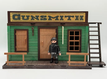 Playmobil Western Gunsmith Custom Gebäude-1