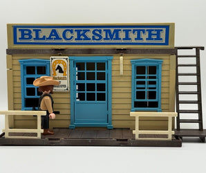 Playmobil Western Schmiede Custom Gebäude-1